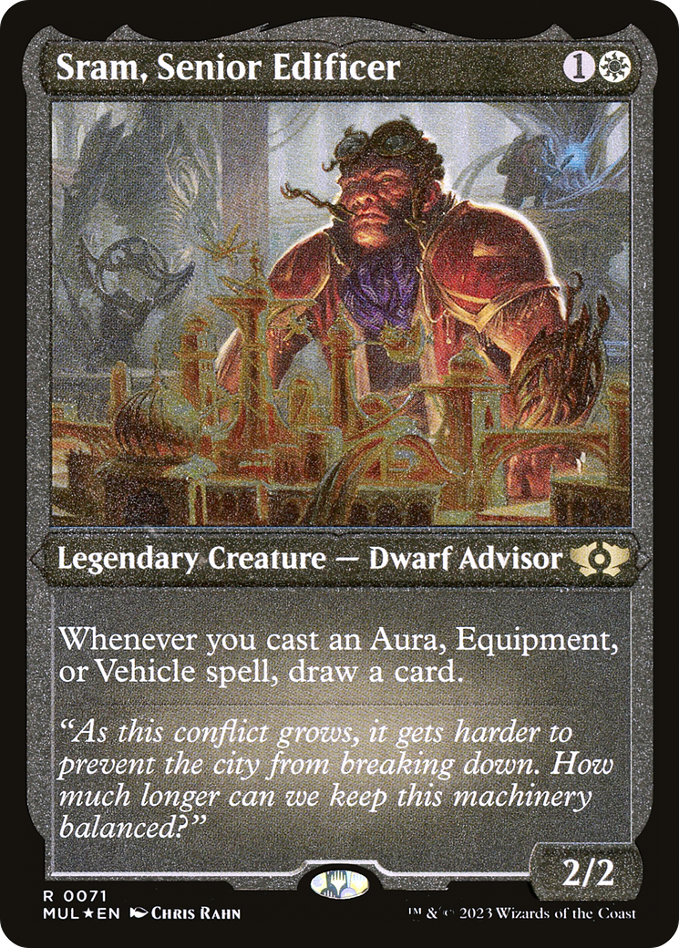 Sram, Senior Edificer (Foil Etched) [Multiverse Legends] | L.A. Mood Comics and Games