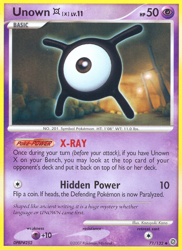 Unown X (71/132) [Diamond & Pearl: Secret Wonders] | L.A. Mood Comics and Games