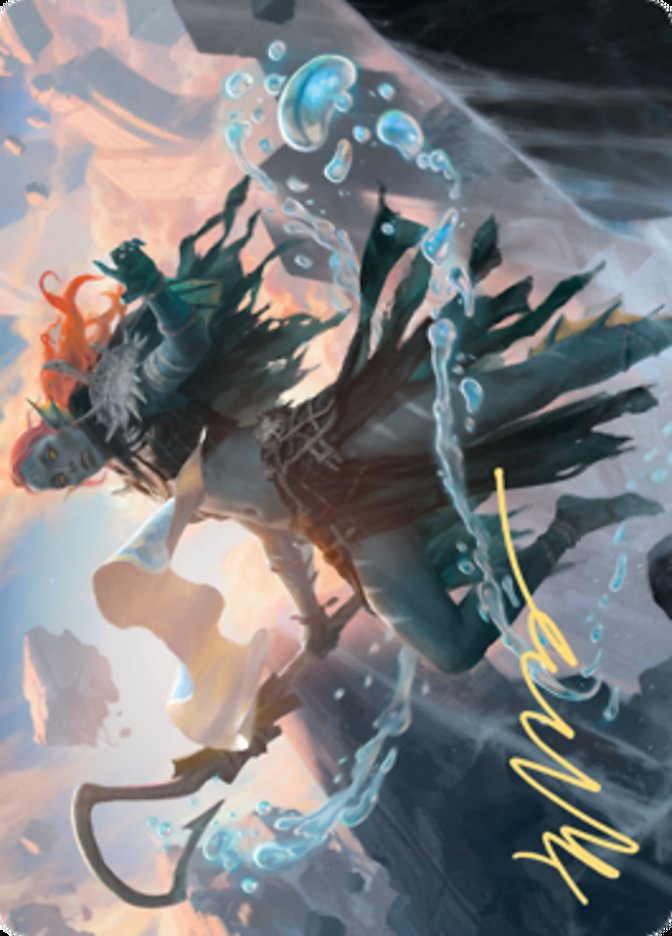 Expedition Diviner Art Card (Gold-Stamped Signature) [Zendikar Rising Art Series] | L.A. Mood Comics and Games