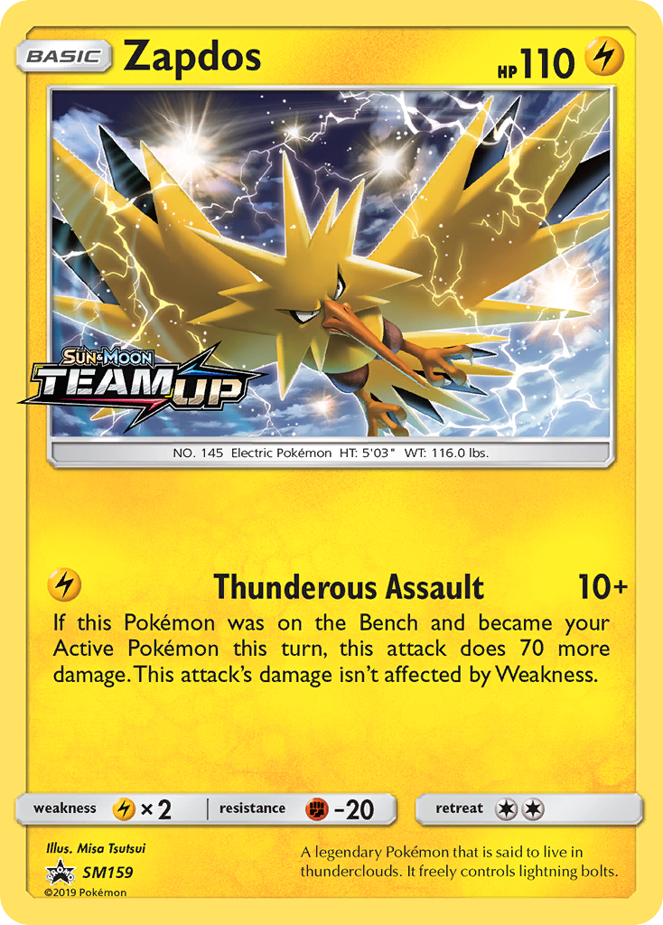 Zapdos (SM159) [Sun & Moon: Black Star Promos] | L.A. Mood Comics and Games