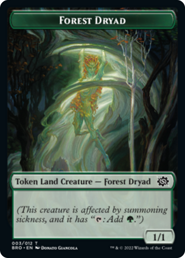 Forest Dryad Token [The Brothers' War Tokens] | L.A. Mood Comics and Games
