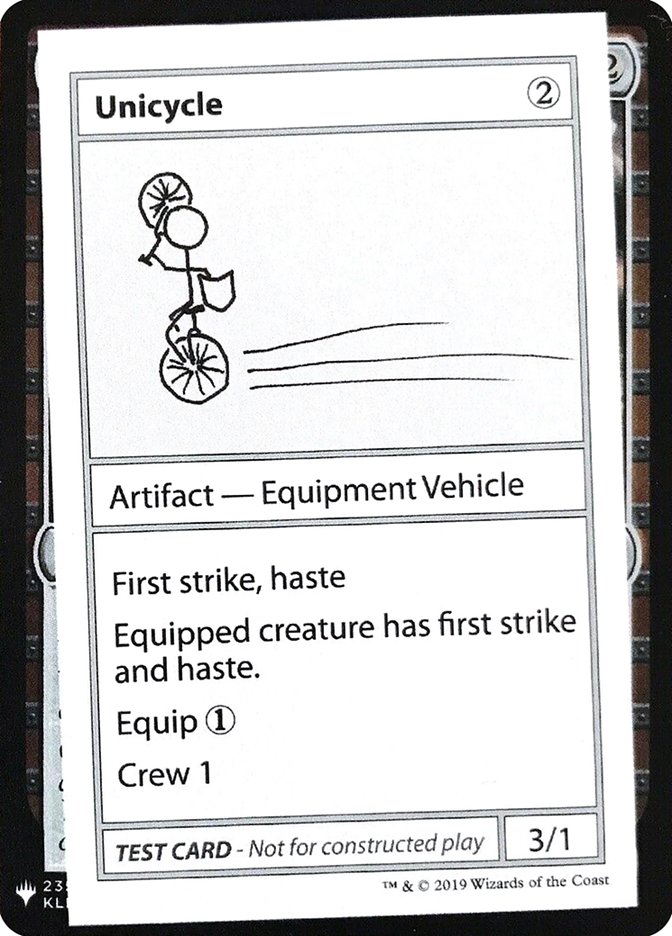 Unicycle [Mystery Booster Playtest Cards] | L.A. Mood Comics and Games