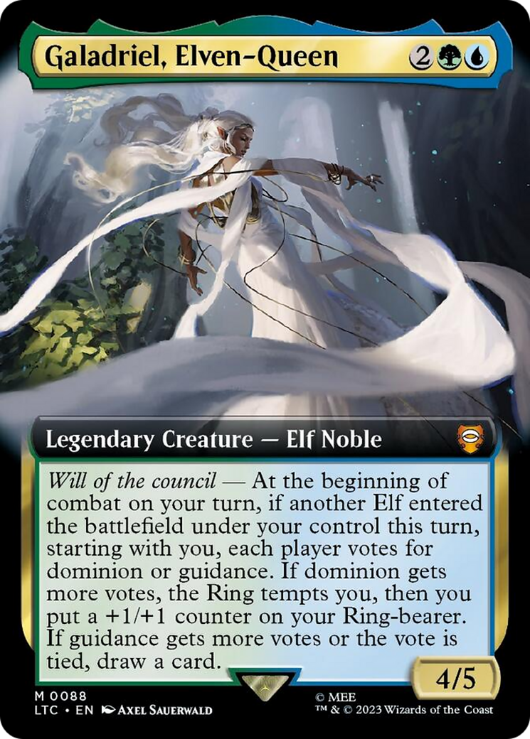 Galadriel, Elven-Queen (Extended Art) [The Lord of the Rings: Tales of Middle-Earth Commander] | L.A. Mood Comics and Games