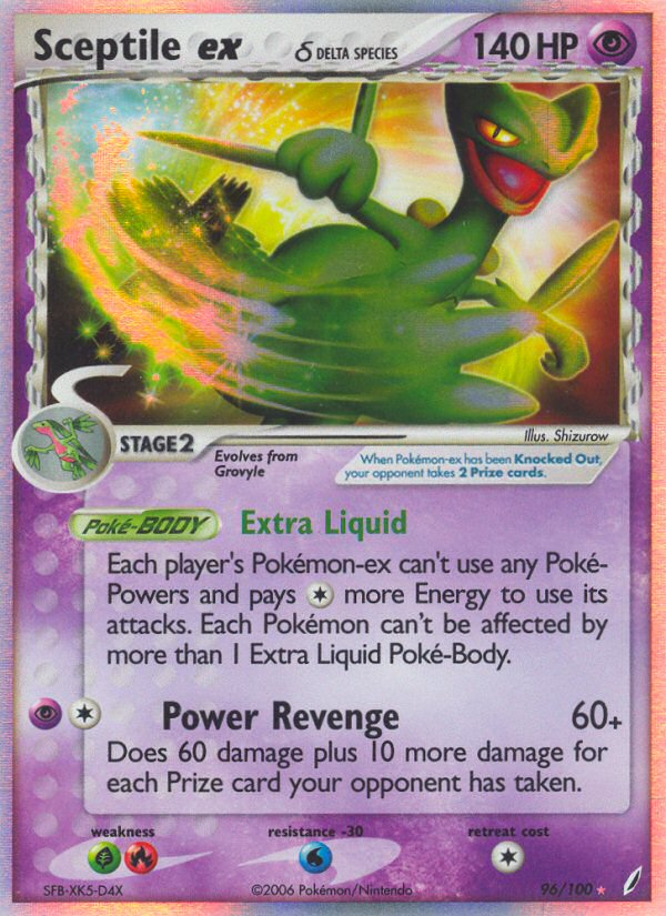 Sceptile ex (96/100) (Delta Species) [EX: Crystal Guardians] | L.A. Mood Comics and Games