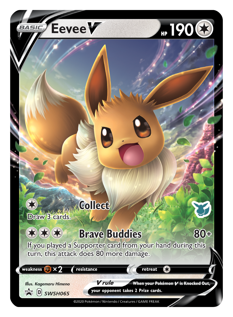 Eevee V (SWSH065) (Eevee Deck) [Battle Academy 2022] | L.A. Mood Comics and Games