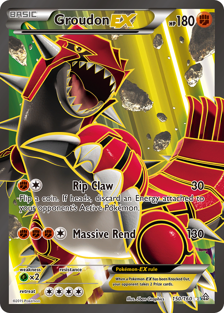 Groudon EX (150/160) [XY: Primal Clash] | L.A. Mood Comics and Games