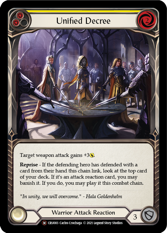 Unified Decree [U-CRU083] (Crucible of War Unlimited)  Unlimited Normal | L.A. Mood Comics and Games