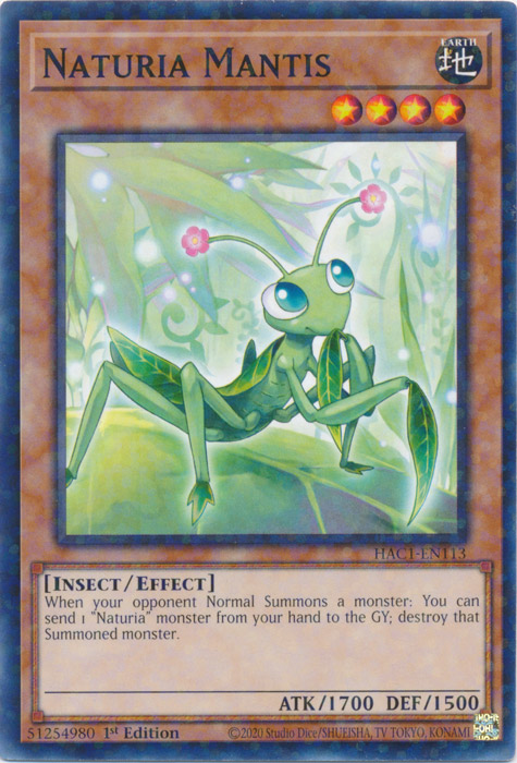 Naturia Mantis (Duel Terminal) [HAC1-EN113] Common | L.A. Mood Comics and Games