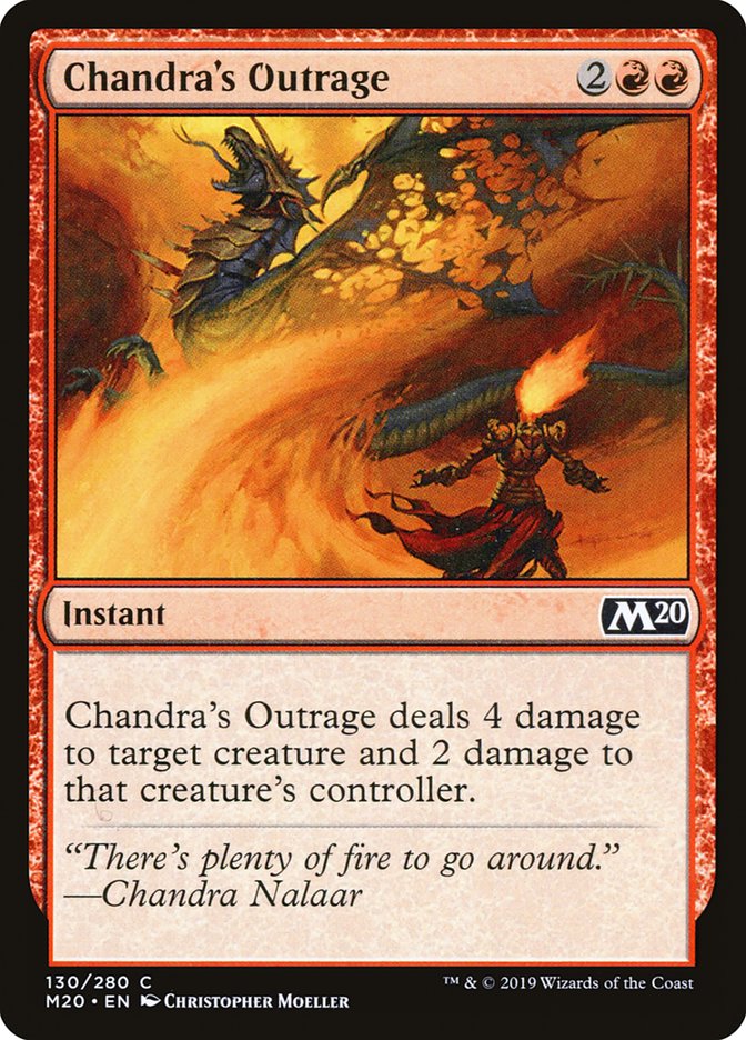 Chandra's Outrage [Core Set 2020] | L.A. Mood Comics and Games