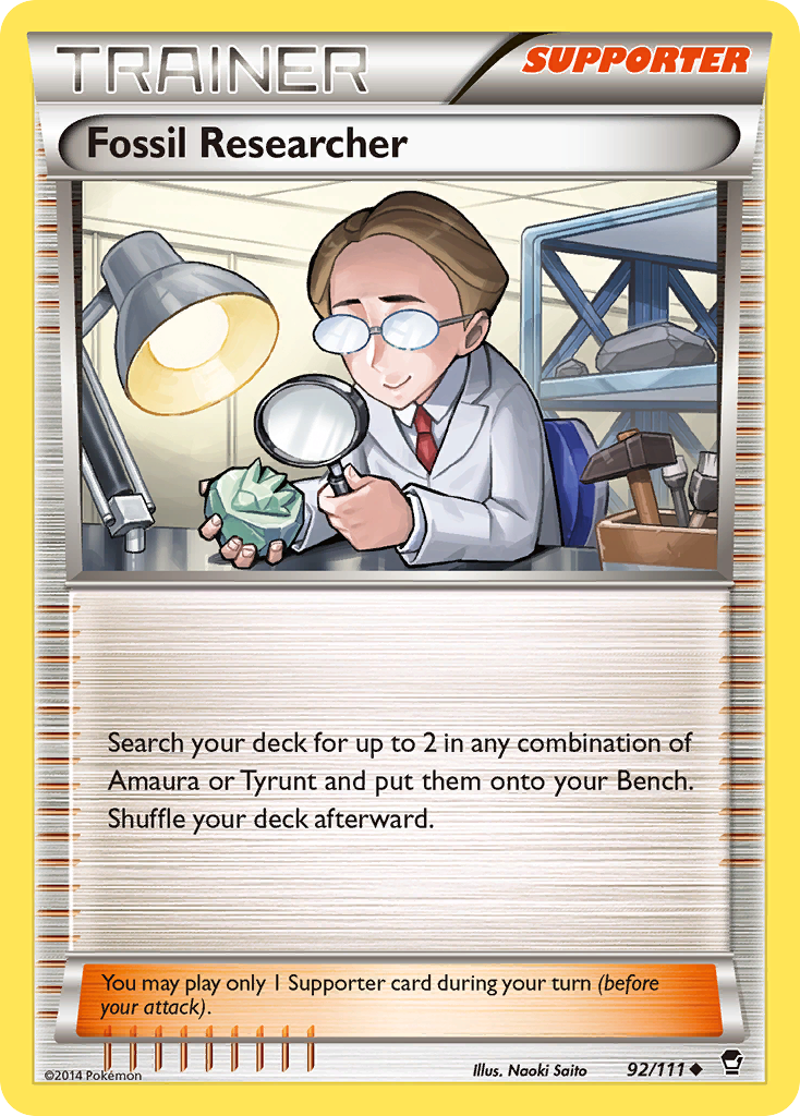 Fossil Researcher (92/111) [XY: Furious Fists] | L.A. Mood Comics and Games