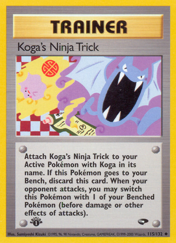 Koga's Ninja Trick (115/132) [Gym Challenge 1st Edition] | L.A. Mood Comics and Games