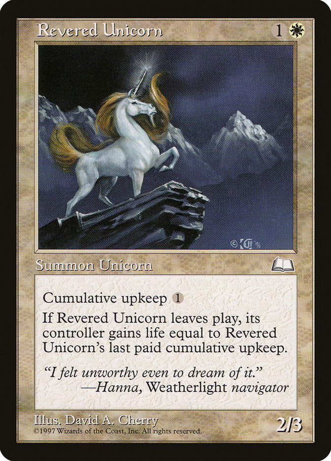 Revered Unicorn [Weatherlight] | L.A. Mood Comics and Games