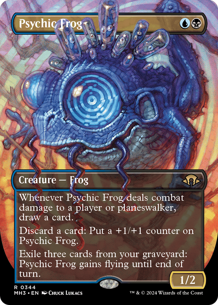 Psychic Frog (Borderless) [Modern Horizons 3] | L.A. Mood Comics and Games
