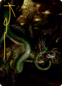 Saryth, the Viper's Fang Art Card (Gold-Stamped Signature) [Innistrad: Midnight Hunt Art Series] | L.A. Mood Comics and Games