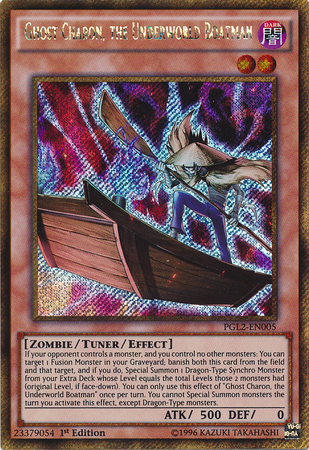 Ghost Charon, the Underworld Boatman [PGL2-EN005] Gold Secret Rare | L.A. Mood Comics and Games