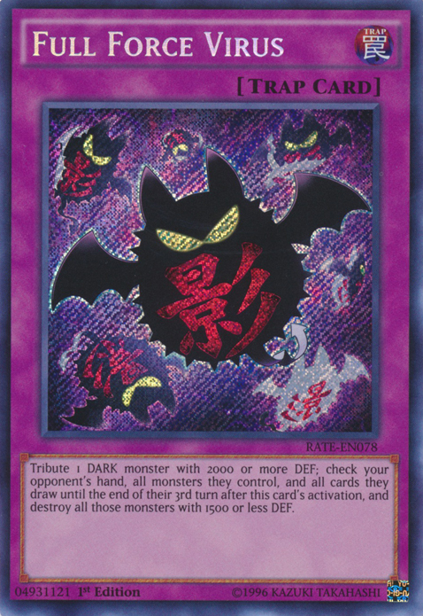 Full Force Virus [RATE-EN078] Secret Rare | L.A. Mood Comics and Games