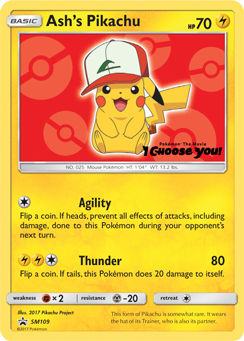 Ash's Pikachu (SM109) [Sun & Moon: Black Star Promos] | L.A. Mood Comics and Games