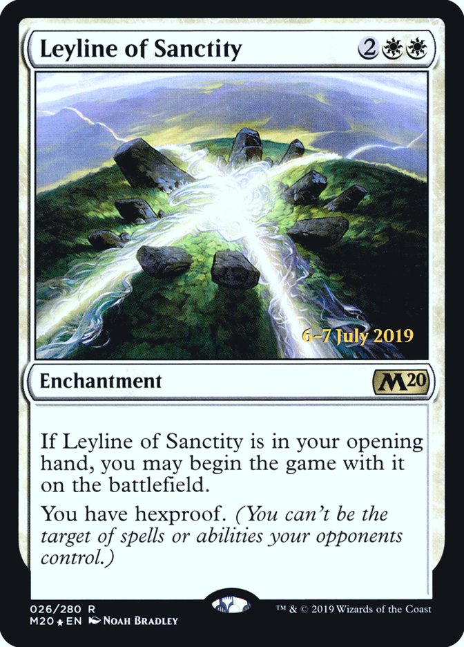 Leyline of Sanctity [Core Set 2020 Prerelease Promos] | L.A. Mood Comics and Games