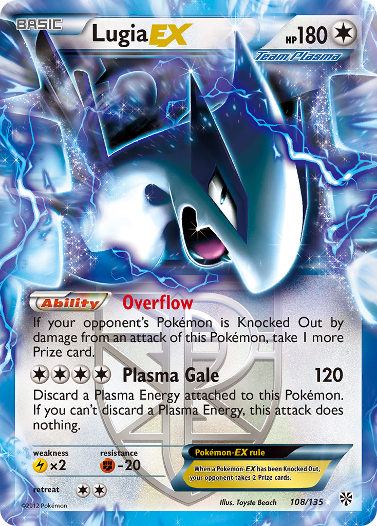 Lugia EX (108/135) [Black & White: Plasma Storm] | L.A. Mood Comics and Games