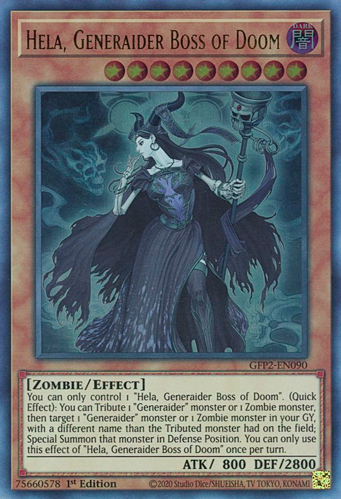 Hela, Generaider Boss of Doom [GFP2-EN090] Ultra Rare | L.A. Mood Comics and Games