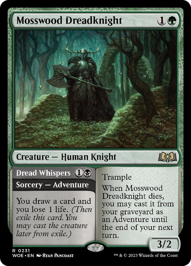 Mosswood Dreadknight // Dread Whispers [Wilds of Eldraine] | L.A. Mood Comics and Games
