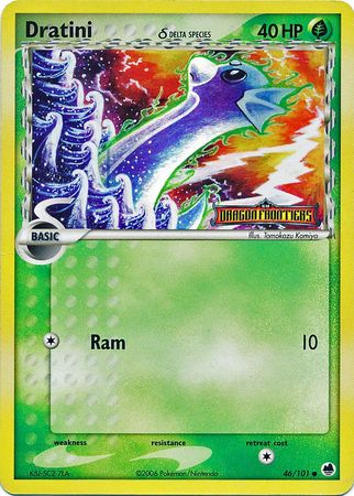 Dratini (46/101) (Delta Species) (Stamped) [EX: Dragon Frontiers] | L.A. Mood Comics and Games