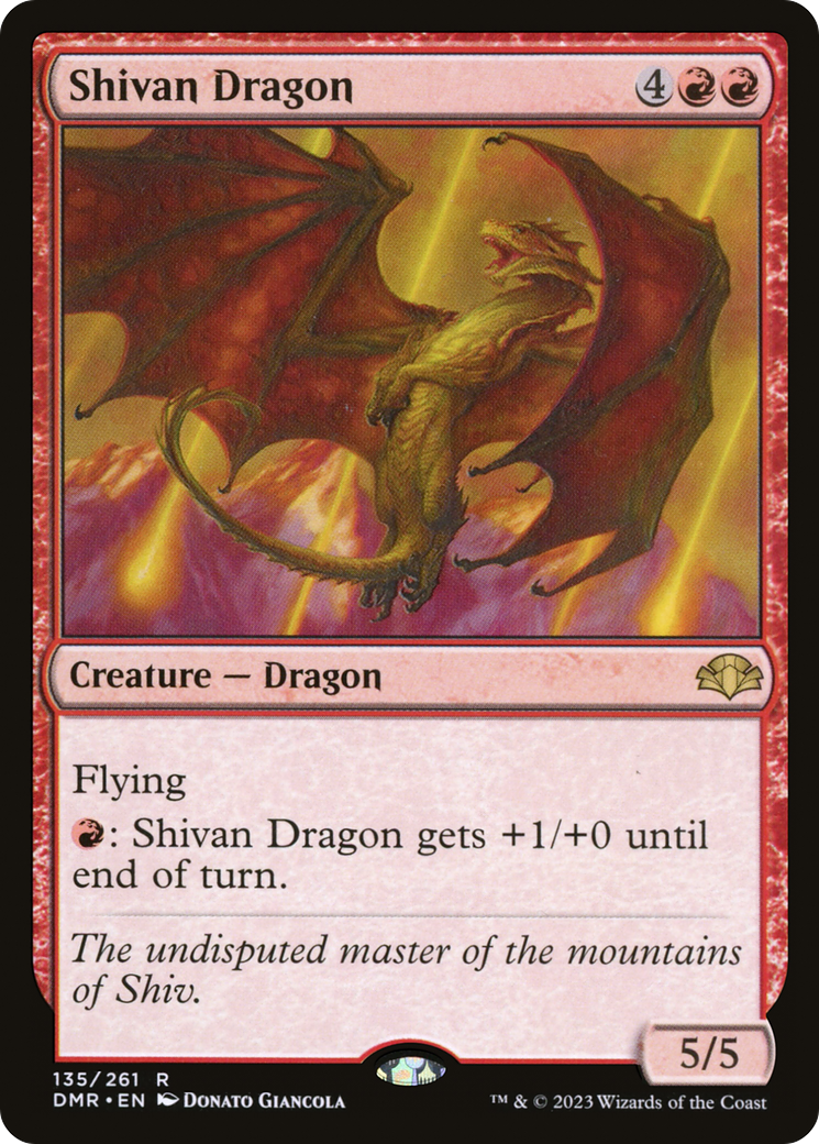 Shivan Dragon [Dominaria Remastered] | L.A. Mood Comics and Games