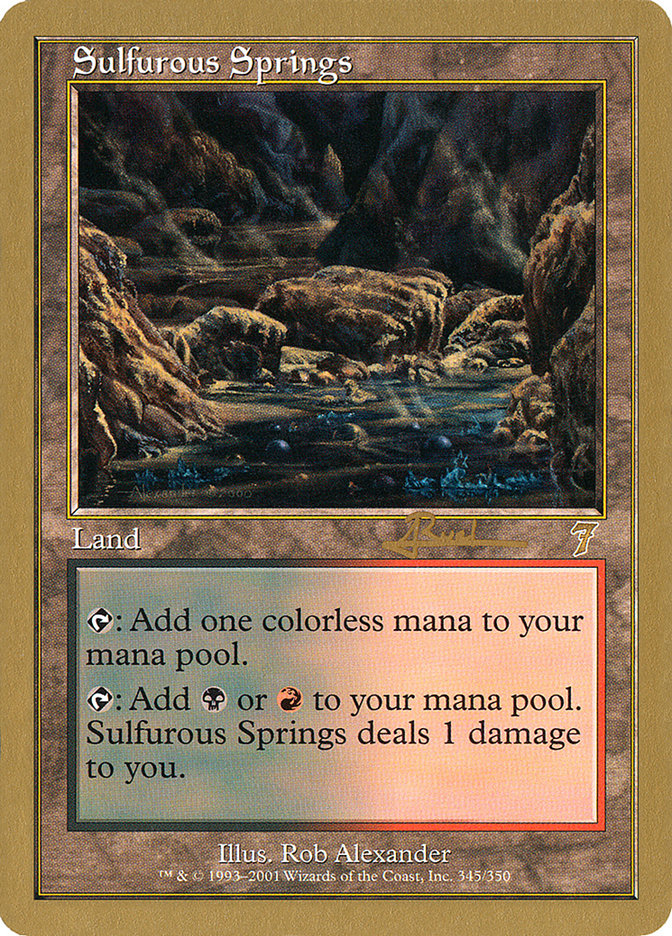 Sulfurous Springs (Antoine Ruel) [World Championship Decks 2001] | L.A. Mood Comics and Games
