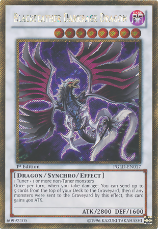 Blackfeather Darkrage Dragon [PGLD-EN017] Gold Secret Rare | L.A. Mood Comics and Games