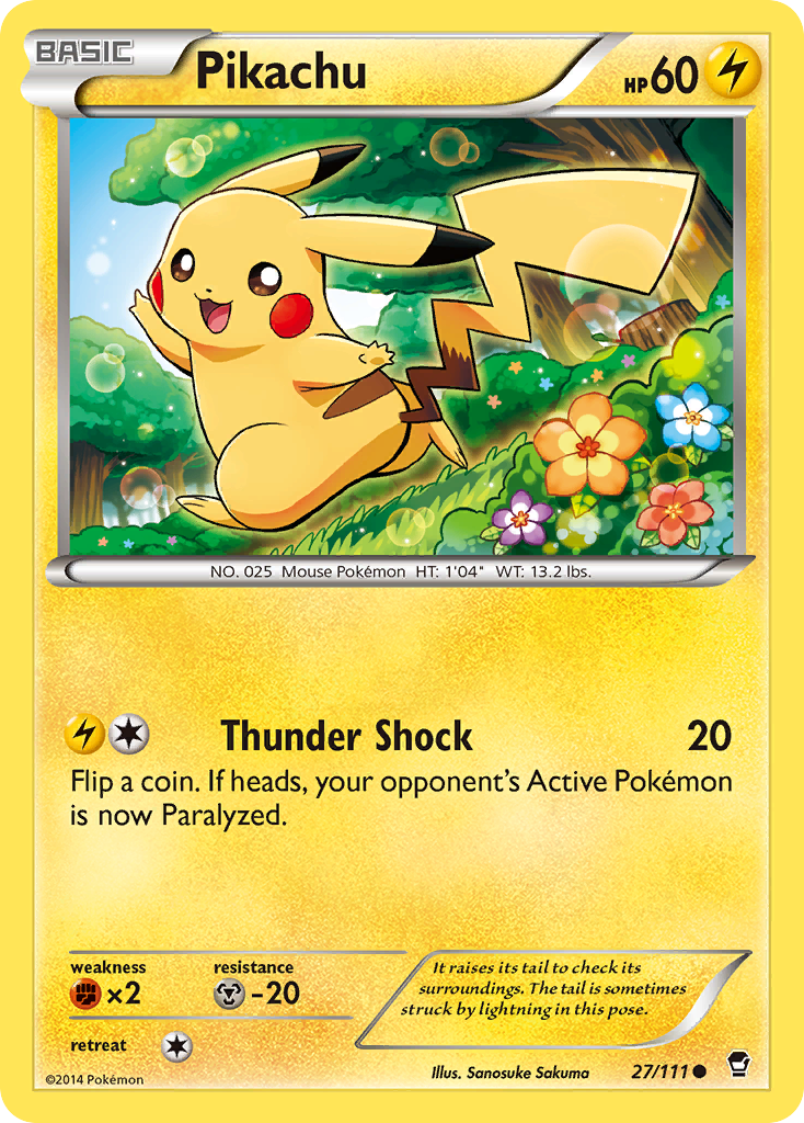 Pikachu (27/111) [XY: Furious Fists] | L.A. Mood Comics and Games