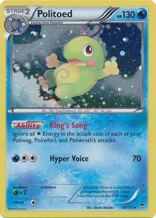 Politoed (18/111) (Cosmos Holo) [XY: Furious Fists] | L.A. Mood Comics and Games