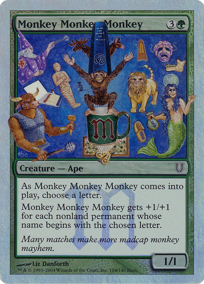 Monkey Monkey Monkey (Alternate Foil) [Unhinged] | L.A. Mood Comics and Games
