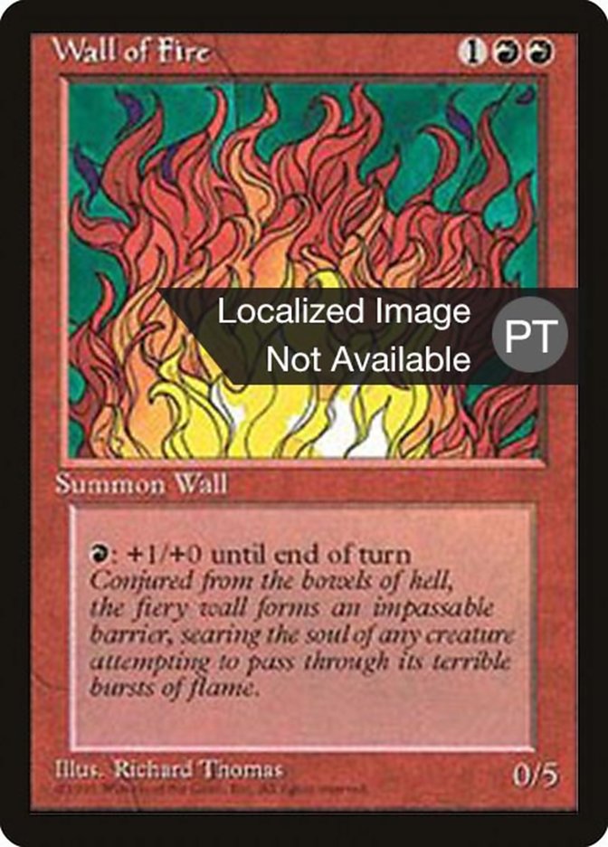 Wall of Fire [Fourth Edition (Foreign Black Border)] | L.A. Mood Comics and Games