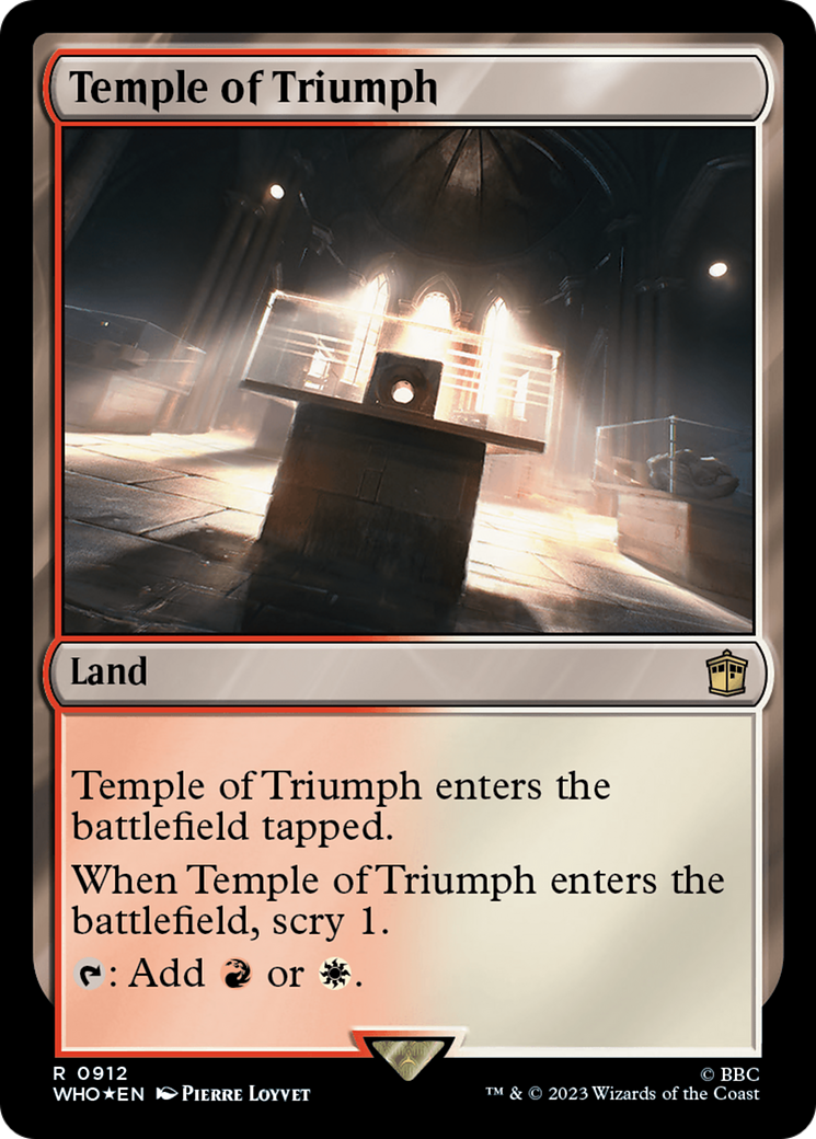 Temple of Triumph (Surge Foil) [Doctor Who] | L.A. Mood Comics and Games