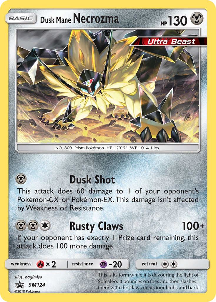 Dusk Mane Necrozma (SM124) [Sun & Moon: Black Star Promos] | L.A. Mood Comics and Games