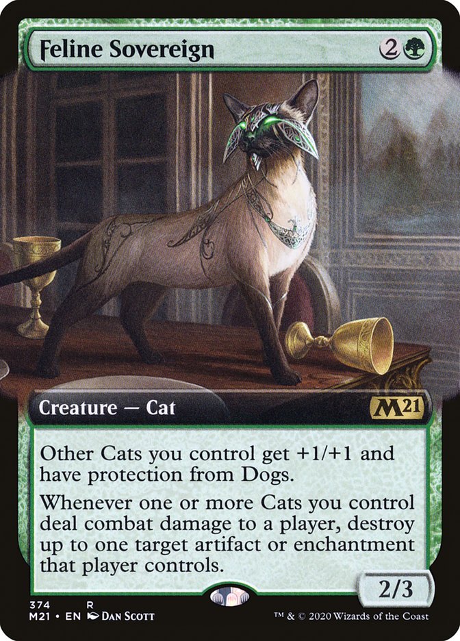 Feline Sovereign (Extended Art) [Core Set 2021] | L.A. Mood Comics and Games