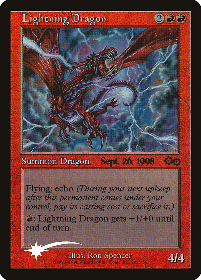 Lightning Dragon [Urza's Saga Promos] | L.A. Mood Comics and Games