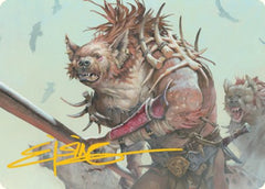 Gnoll Art Card (Gold-Stamped Signature) [Dungeons & Dragons: Adventures in the Forgotten Realms Art Series] | L.A. Mood Comics and Games
