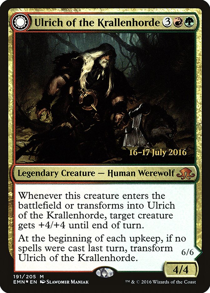 Ulrich of the Krallenhorde // Ulrich, Uncontested Alpha [Eldritch Moon Prerelease Promos] | L.A. Mood Comics and Games