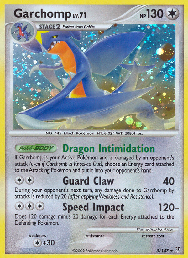 Garchomp (5/147) (Cracked Ice Holo) (Theme Deck Exclusive) [Platinum: Supreme Victors] | L.A. Mood Comics and Games