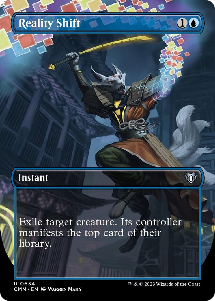 Reality Shift (Borderless Alternate Art) [Commander Masters] | L.A. Mood Comics and Games