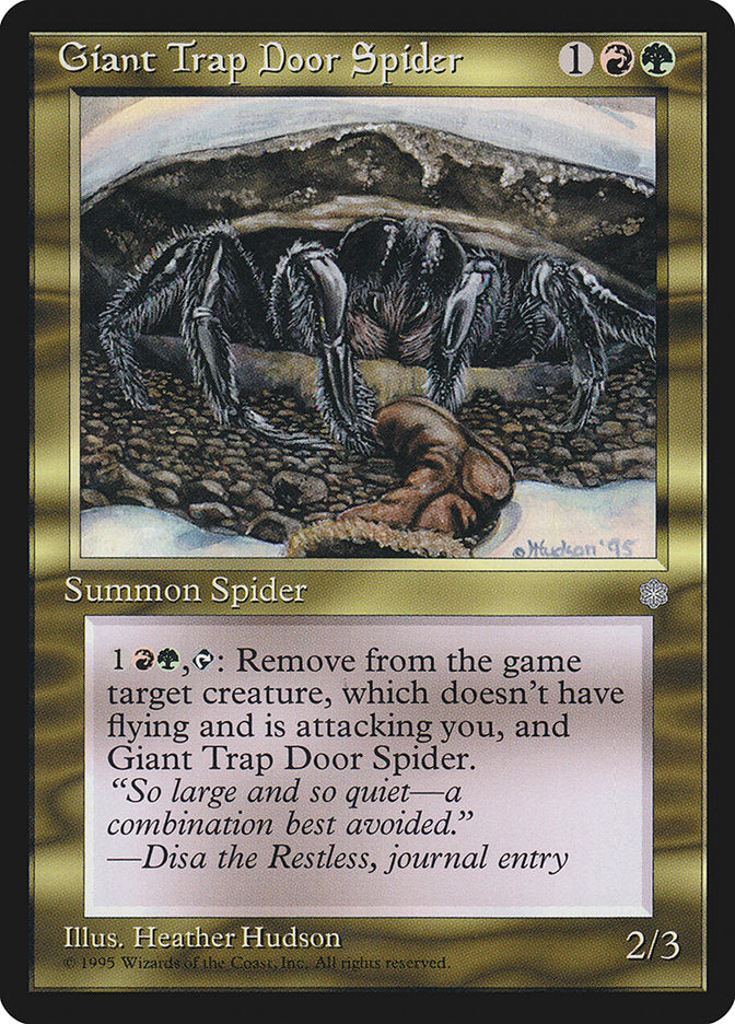 Giant Trap Door Spider [Ice Age] | L.A. Mood Comics and Games