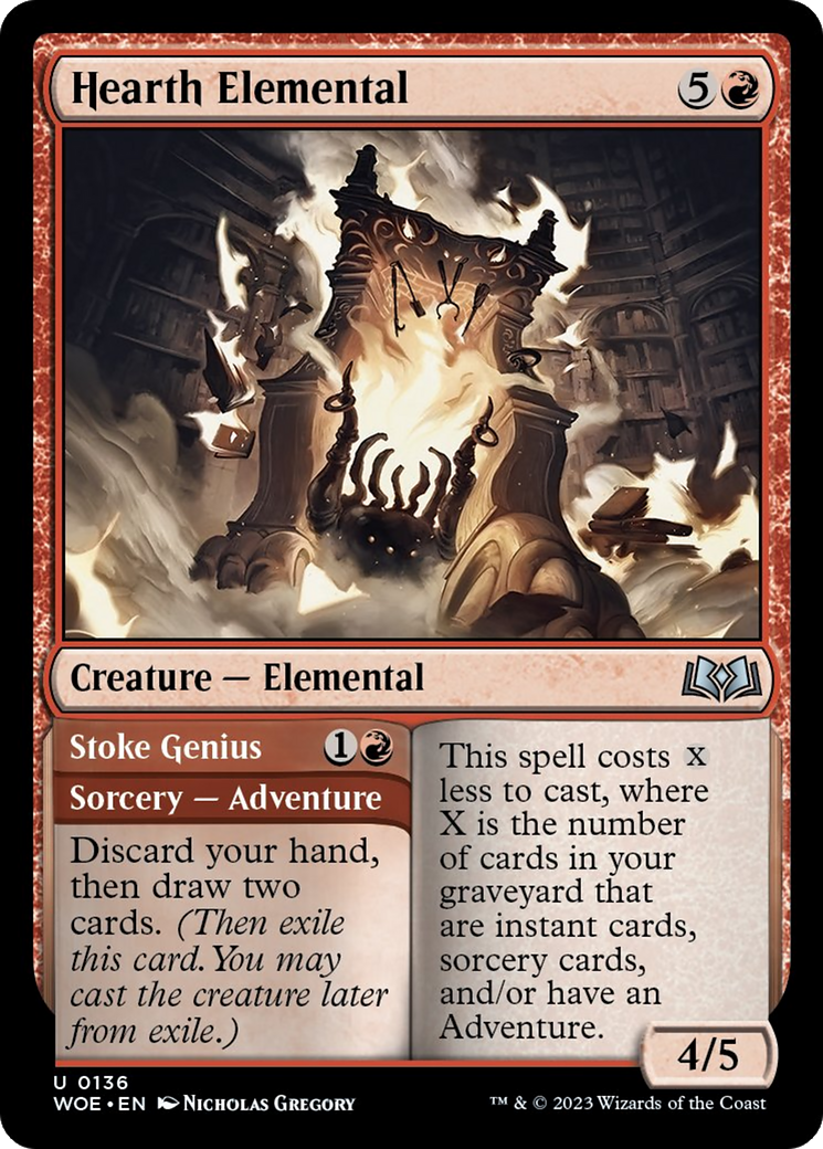 Hearth Elemental // Stoke Genius [Wilds of Eldraine] | L.A. Mood Comics and Games