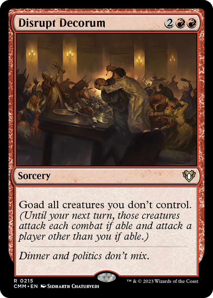 Disrupt Decorum [Commander Masters] | L.A. Mood Comics and Games