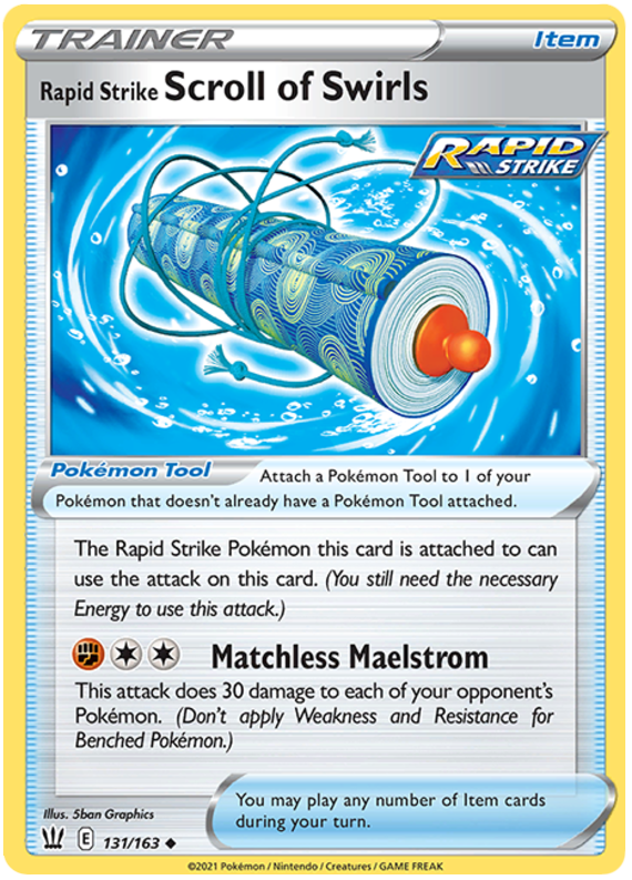 Rapid Strike Scroll of Swirls (131/163) [Sword & Shield: Battle Styles] | L.A. Mood Comics and Games