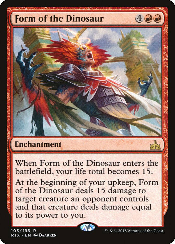 Form of the Dinosaur [Rivals of Ixalan] | L.A. Mood Comics and Games