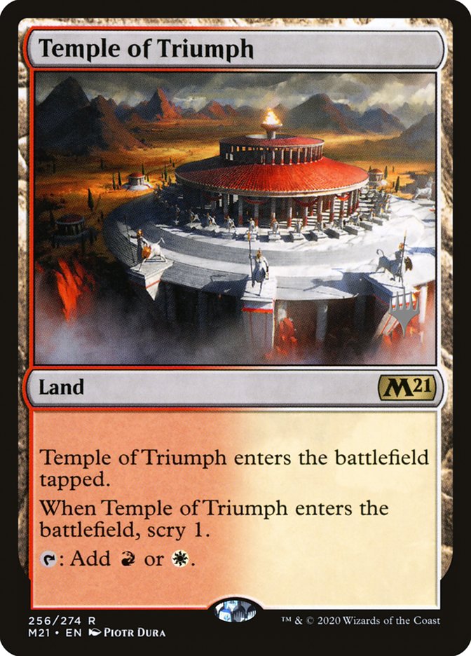 Temple of Triumph (Promo Pack) [Core Set 2021 Promos] | L.A. Mood Comics and Games