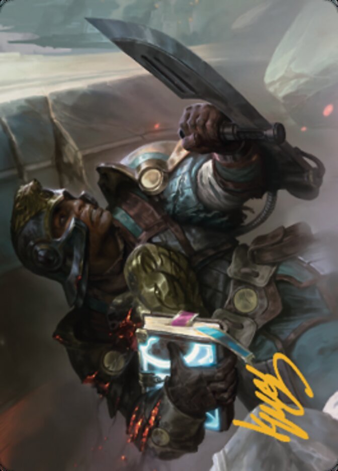 Retrieval Agent Art Card (Gold-Stamped Signature) [The Brothers' War Art Series] | L.A. Mood Comics and Games