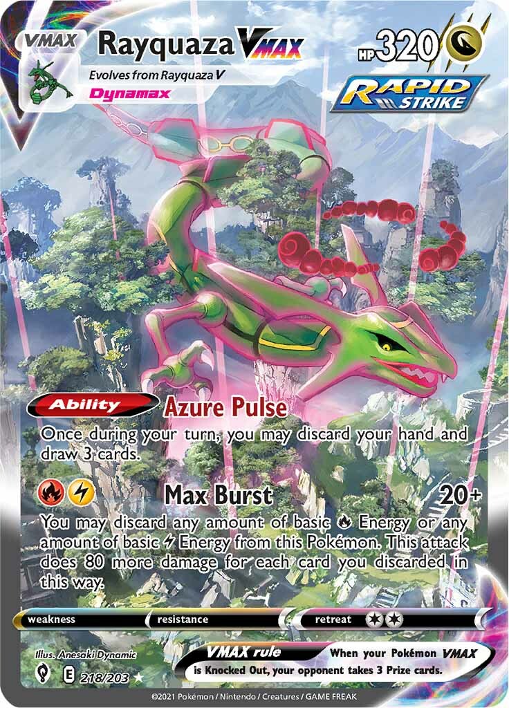 Rayquaza VMAX (218/203) [Sword & Shield: Evolving Skies] | L.A. Mood Comics and Games