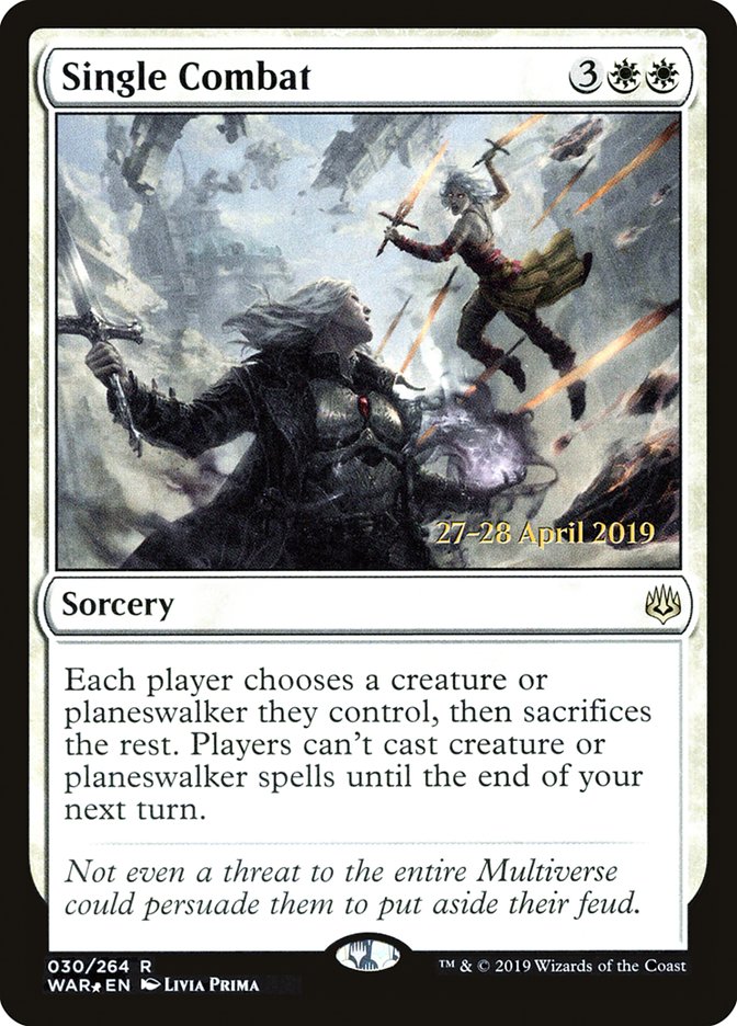 Single Combat [War of the Spark Prerelease Promos] | L.A. Mood Comics and Games